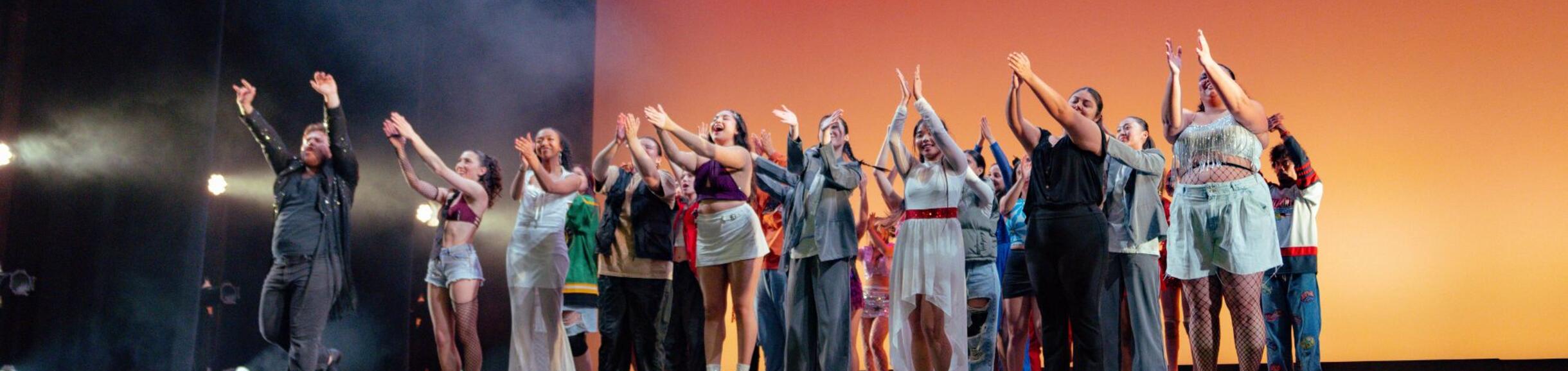 Performers on stage